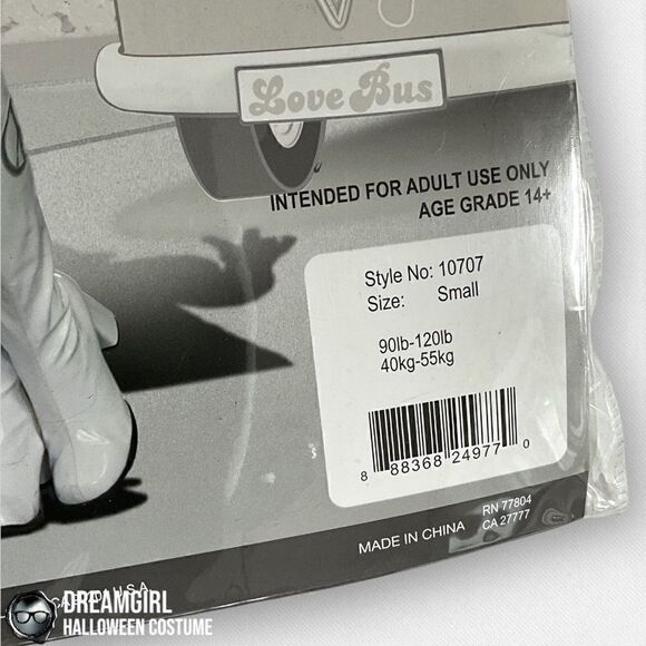 DREAMGIRL THE BEAT GOES ON 1960’s HIPPIE GOGO DANCER HALLOWEEN COSTUME SMALL - Picture 5 of 7